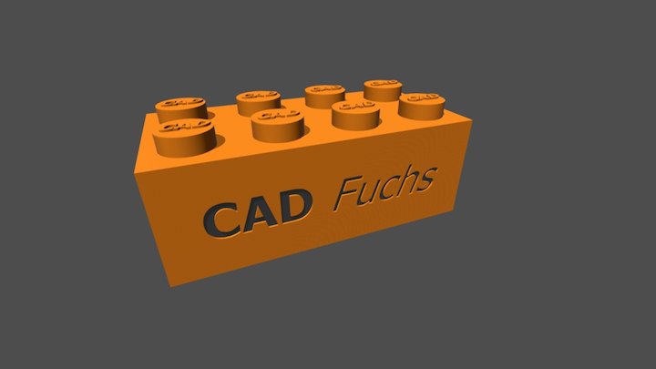 CAD Baustein 3D Model