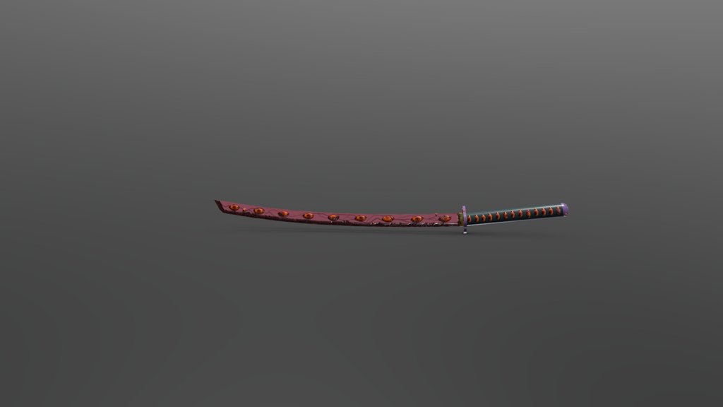 Kokushibo sword A 3D model collection by joaquim1 (joaquim1) Sketchfab