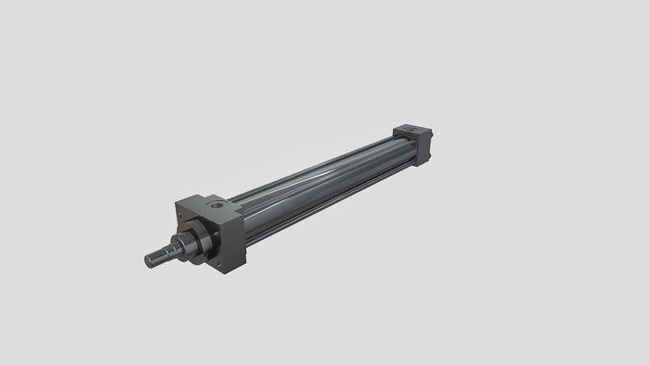 Hydraulic cylinder - mounting type A 3D Model