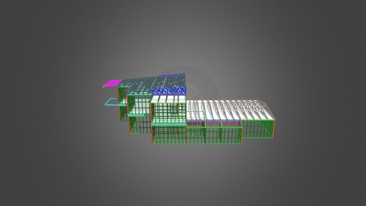 TRUSS DESIGN  - 23 ESKDALE ROAD -inv 3D Model