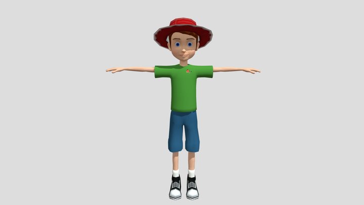 Andy Davis from Toy story 3D Model