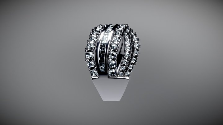 Cross Ring 3D Model