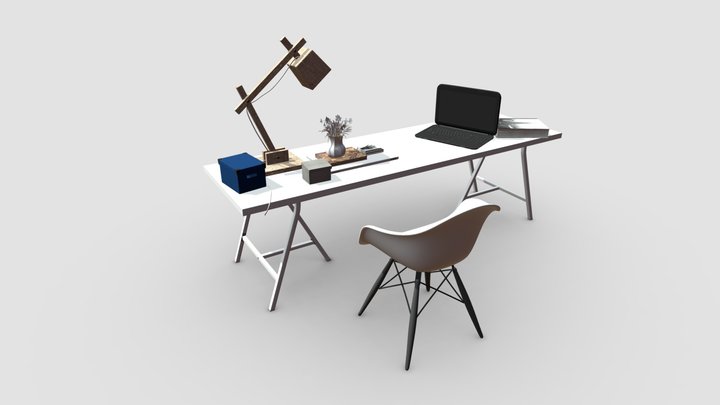 office set 3D Model
