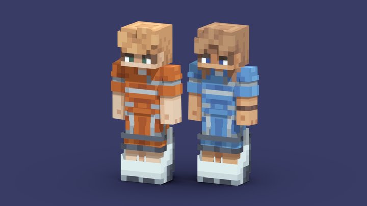 Minecraft Player [1.7 skin type] - Download Free 3D model by