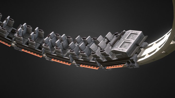 Schwarzkopf Steel Coaster 3D Model
