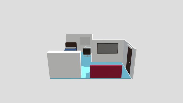 Diorama de um Quarto 3D Model