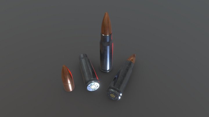 Ammo 7.62mm X 39mm – Free 3D Model STL