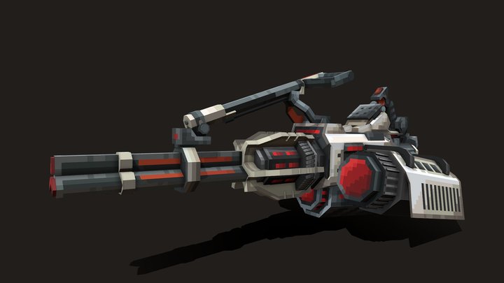 枪3 3D Model