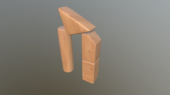 Stacked Blocks 3D Model