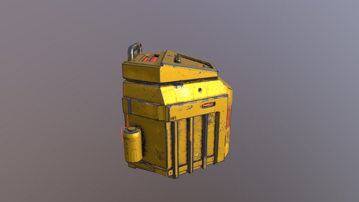 DBarnes Sci-Fi Chest 3D Model