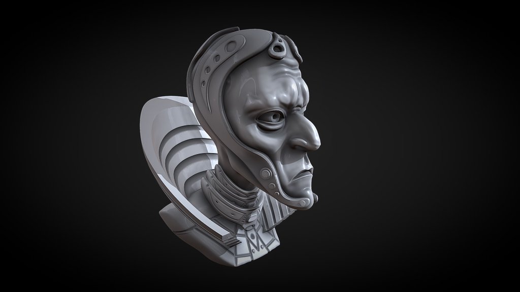 Galactic Representative Alien Head Bust