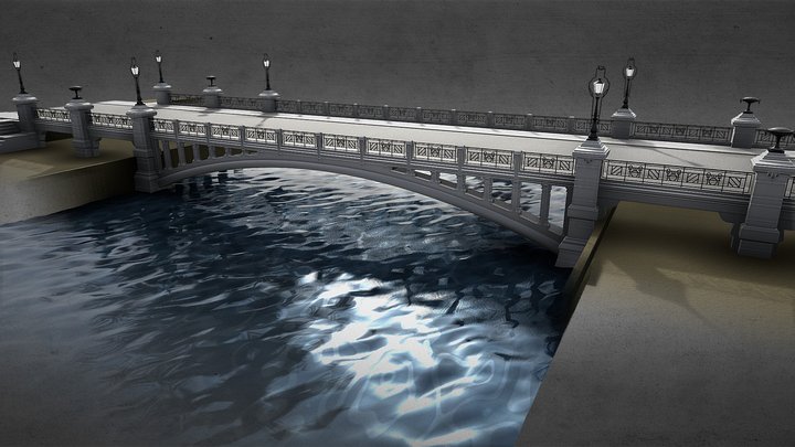 Puente de la Reina Victoria 3D Model
