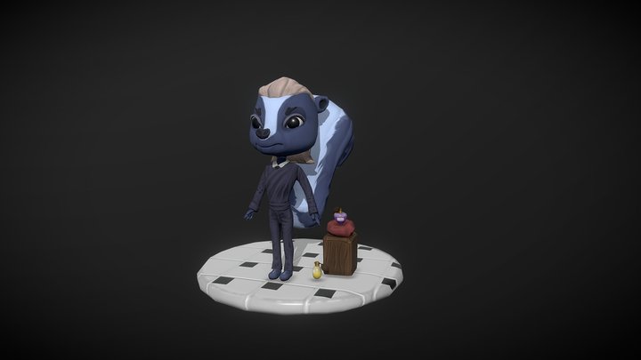 Perfumer Skunk 3D Model