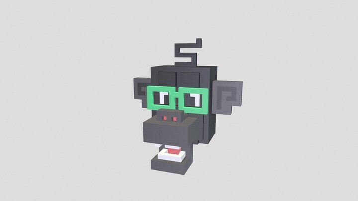 Monkey Geek 3D Model