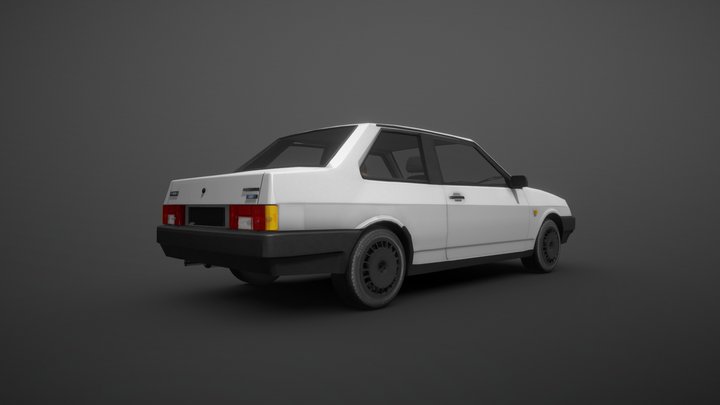 VAZ 21099 COUPE Car 3D Model