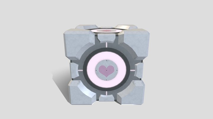 Companion Cube - Portal 2 version 3D Model