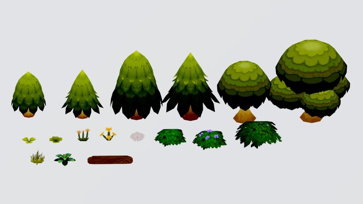 Chronicles of Eden: Tree Assets 3D Model