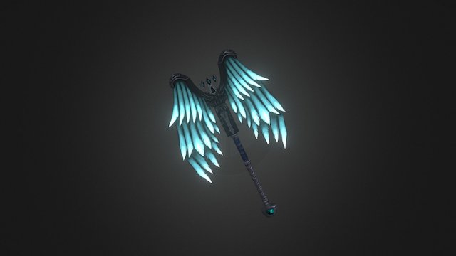 Angelus Paryer / Fantasy Battleaxe 3D Model