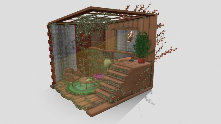 DAE Crib - "Fern's Sunroom Sanctuary" 3D Model