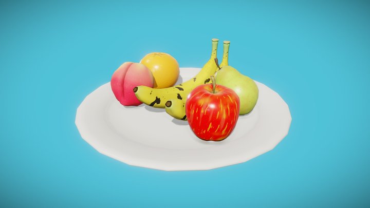 Fruit plate 3D Model