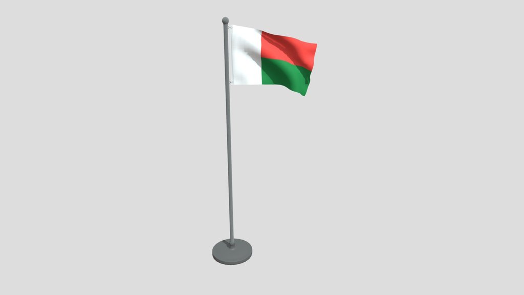 Animated Flag Of Madagascar