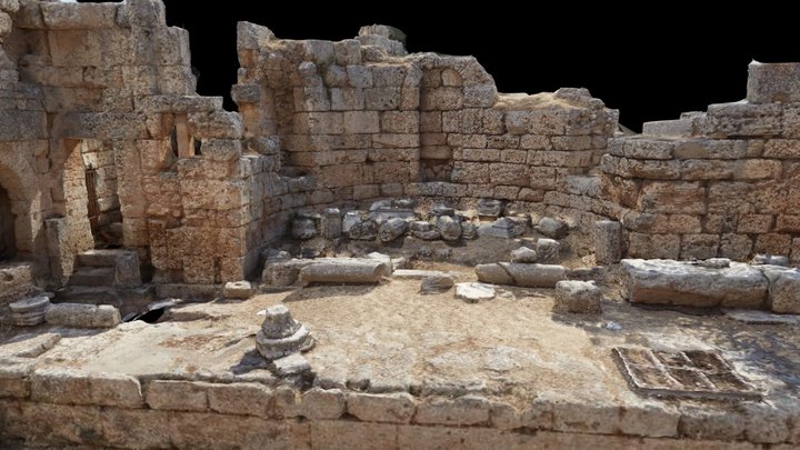 Ancient Corinth Pirene Fountain 3D Model
