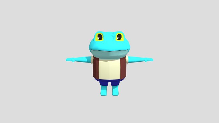 Frog dude 3D Model