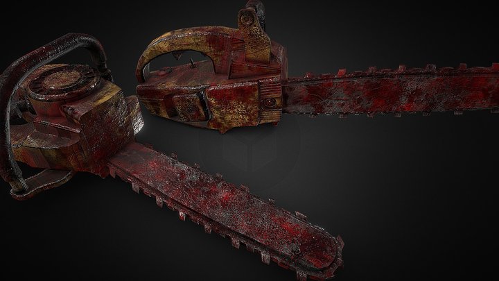 Bloody Chainsaw 3D Model