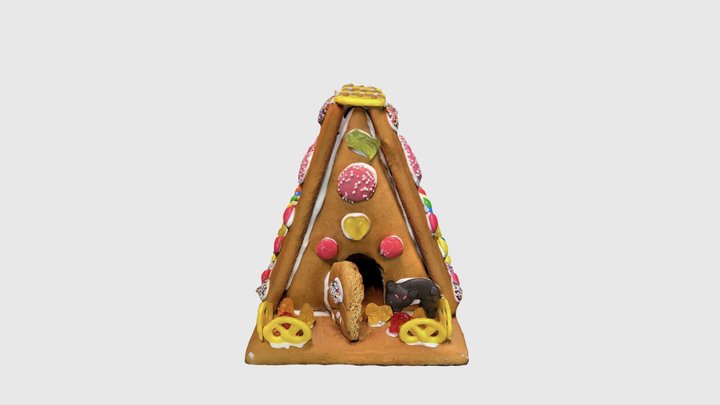 Christmas Gingerbread house 3D Model