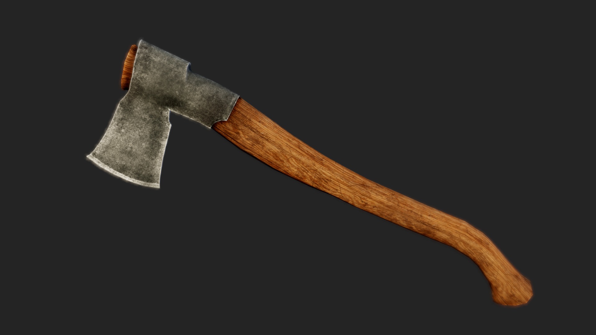 3D model Splitting Axe - This is a 3D model of the Splitting Axe. The 3D model is about a sword with a handle.