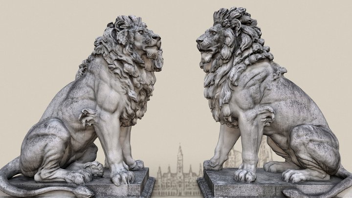 Lions 3D Model
