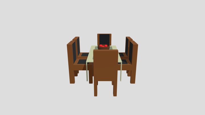 Table And Chairs – Modello 3D gratuito STL