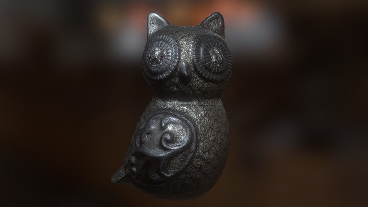 Golden owl v2 3D Model