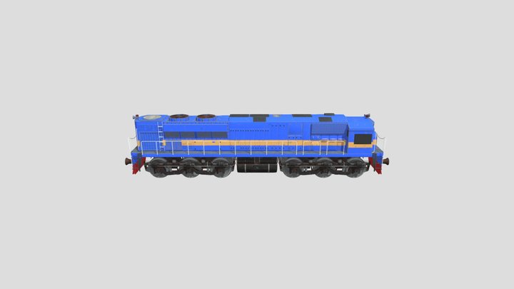 Bangladeshi Train Locomotive EMD GT42ACL 3D Model
