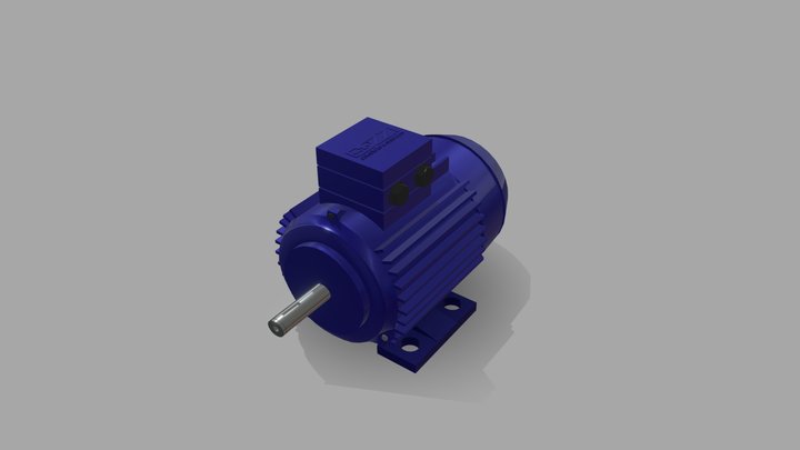 Motor Elétrico 3D Model