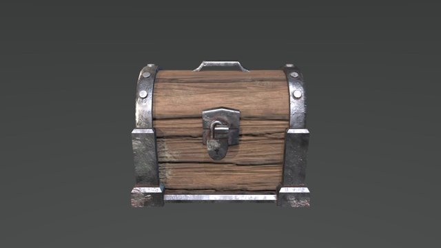 Medieval Chest 3d model 3D Model