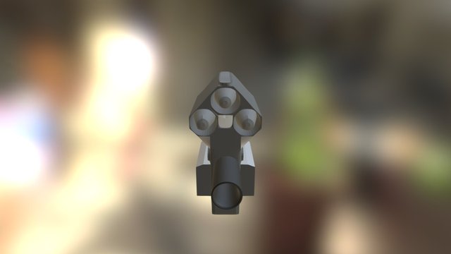 Gun With Horible Concept 3D Model