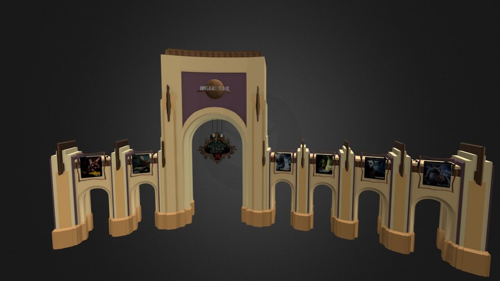 Universal Orlando Arch - 3D model by lostdexter [b2fa214] - Sketchfab