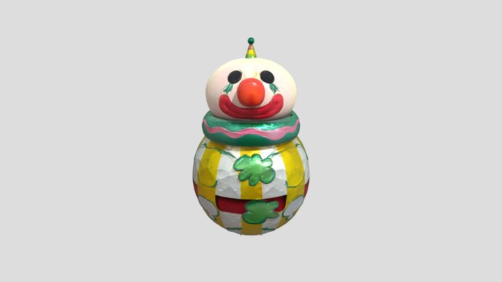 Roly poly clown 3D Model