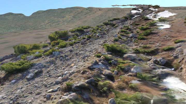 望岳台～十勝岳登山道② / Mt.Tokachidake Trail 2 3D Model