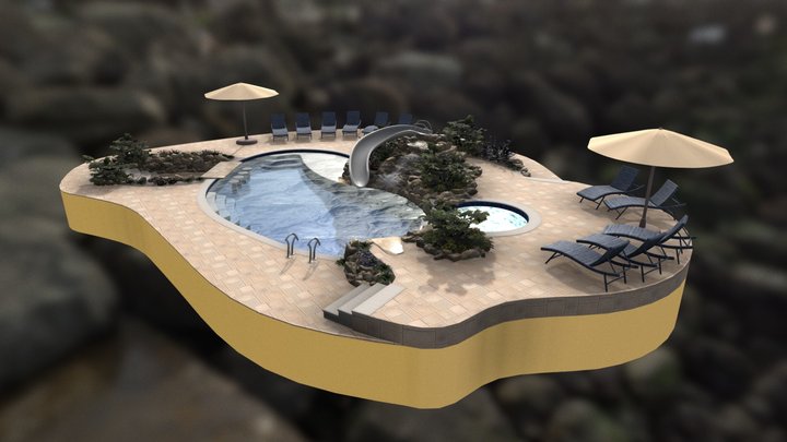 Dream Pool: Resort - Annotated 3D Model