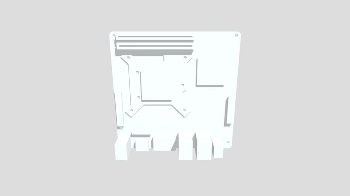 Mini-itx Motherboard 3D Model