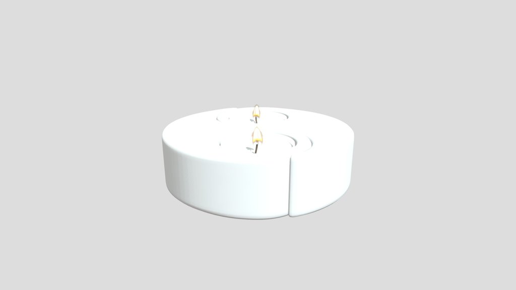 Ying Yang Candle Holder