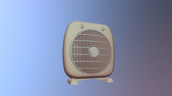 Box Fan 3D Model