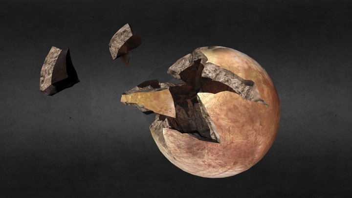 Shattered Ice Moon (WIP) 3D Model