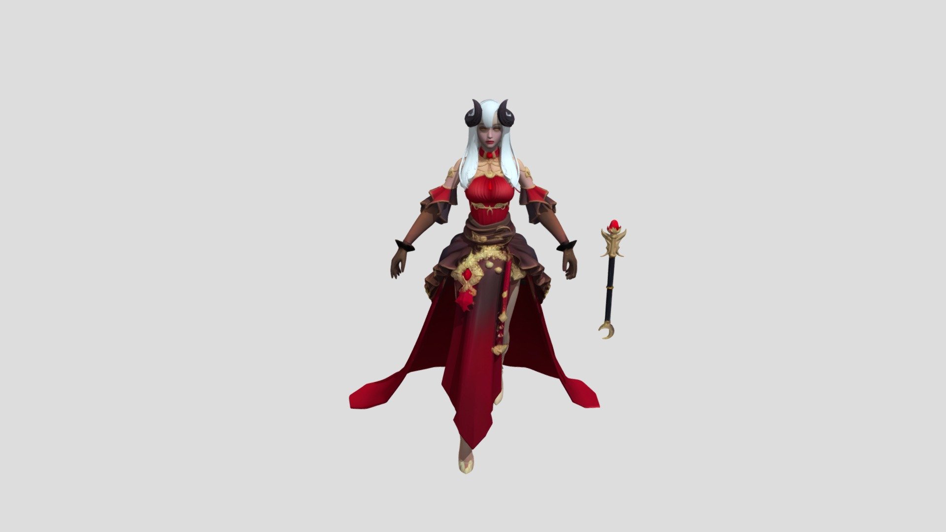 Red Witch - 3D model by Chen-Yus [b2fd415] - Sketchfab
