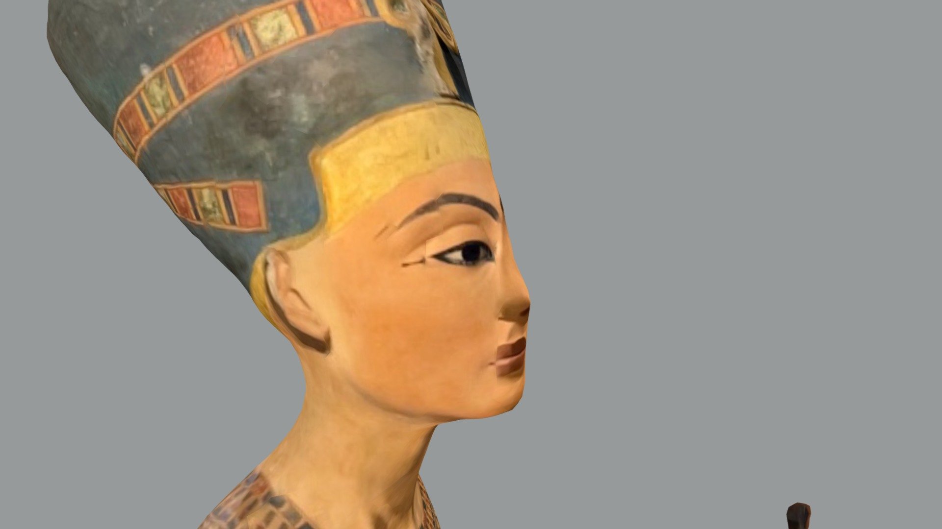 Modern cast of Nefertiti bust — Sketchfab embed 3D viewer