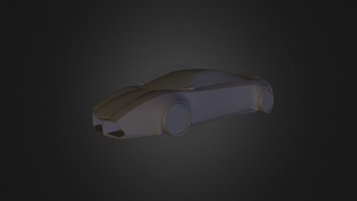 Custom Supercar (Low Poly) 3D Model