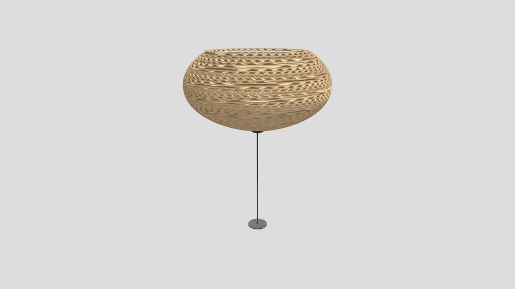 Cardboard Light Fixture Large