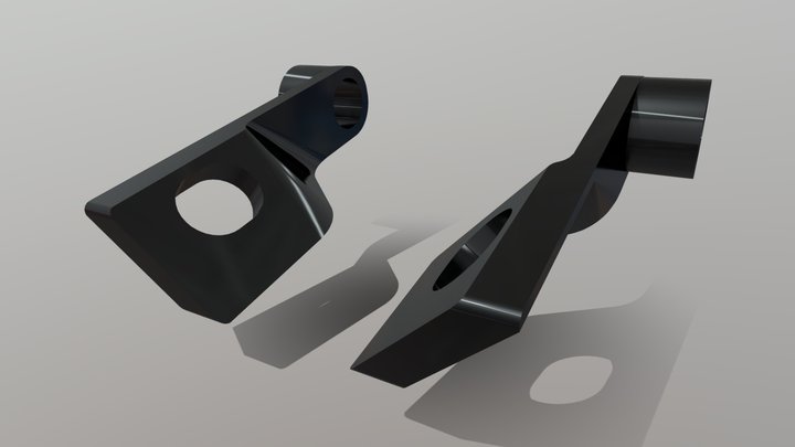 Rear blinker's bracket for Suzuki S40/Savage 3D Model